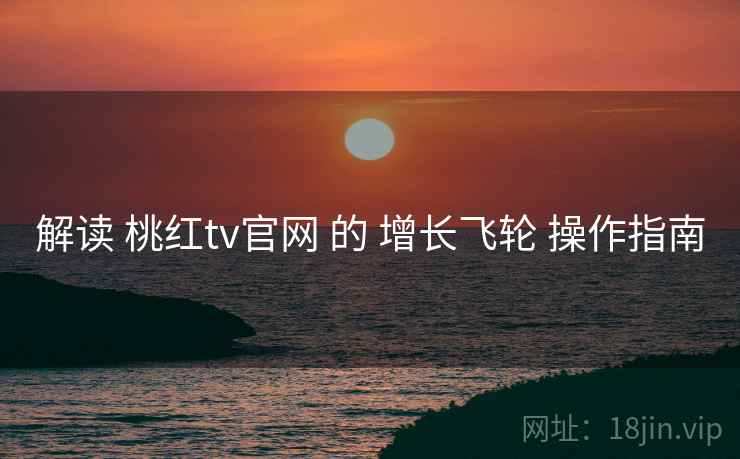 解读 桃红tv官网 的 增长飞轮 操作指南  第1张