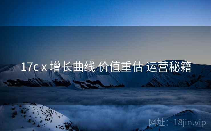 17c x 增长曲线 价值重估 运营秘籍  第2张