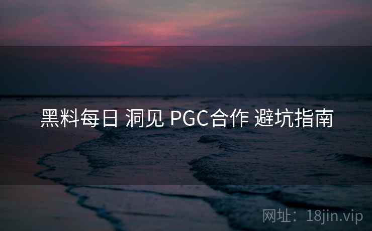 黑料每日 洞见 PGC合作 避坑指南 第1张 黑料每日 洞见 PGC合作 避坑指南 第1张